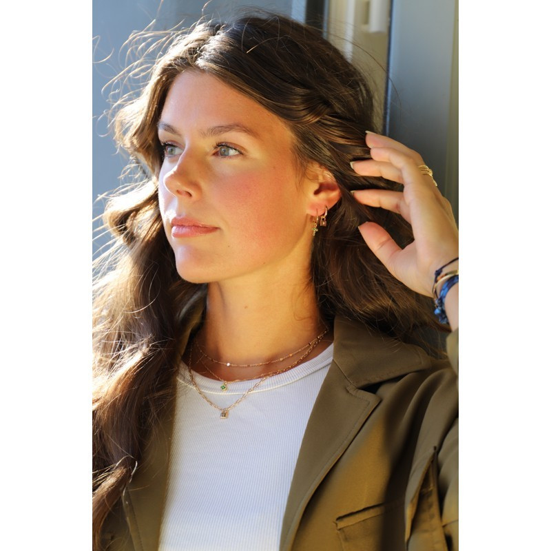 Collier Plaqué Or maille ondulée