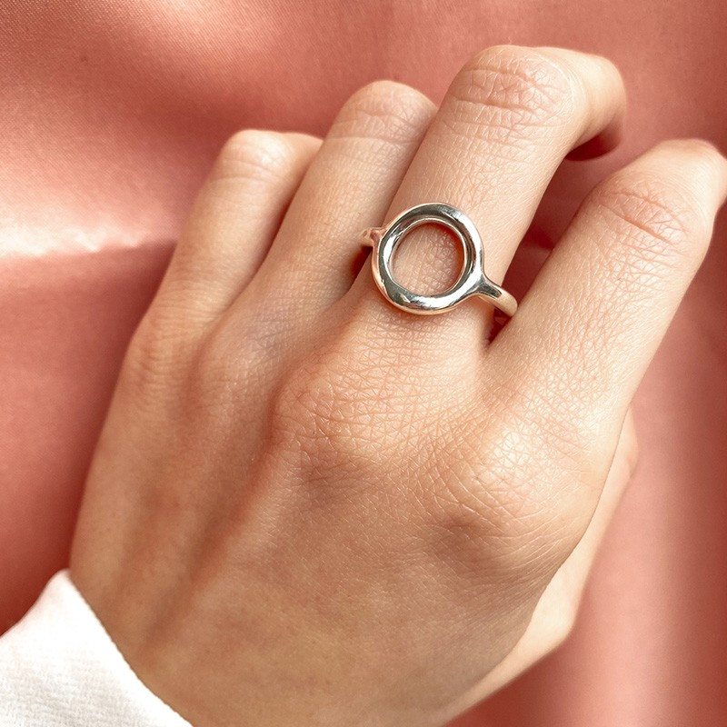 Bague Argent Cercle épais