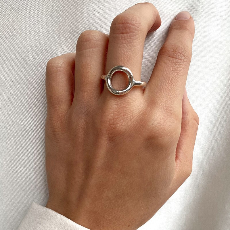 Bague Argent Cercle épais