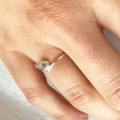 Bague Argent Chevron pierre Labradorite