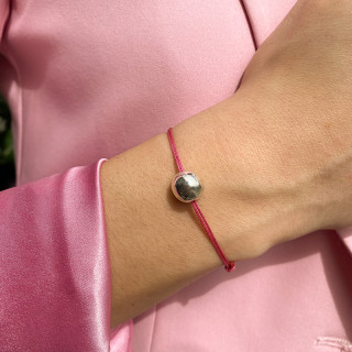 Bracelet Cordon Boule Argent