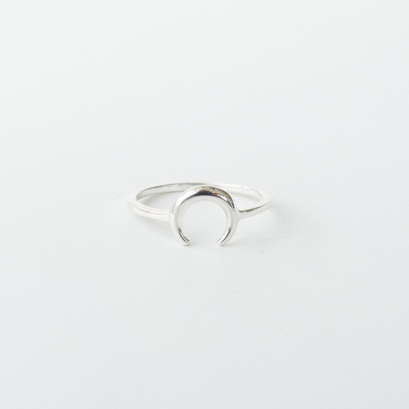 Bague Argent Lune