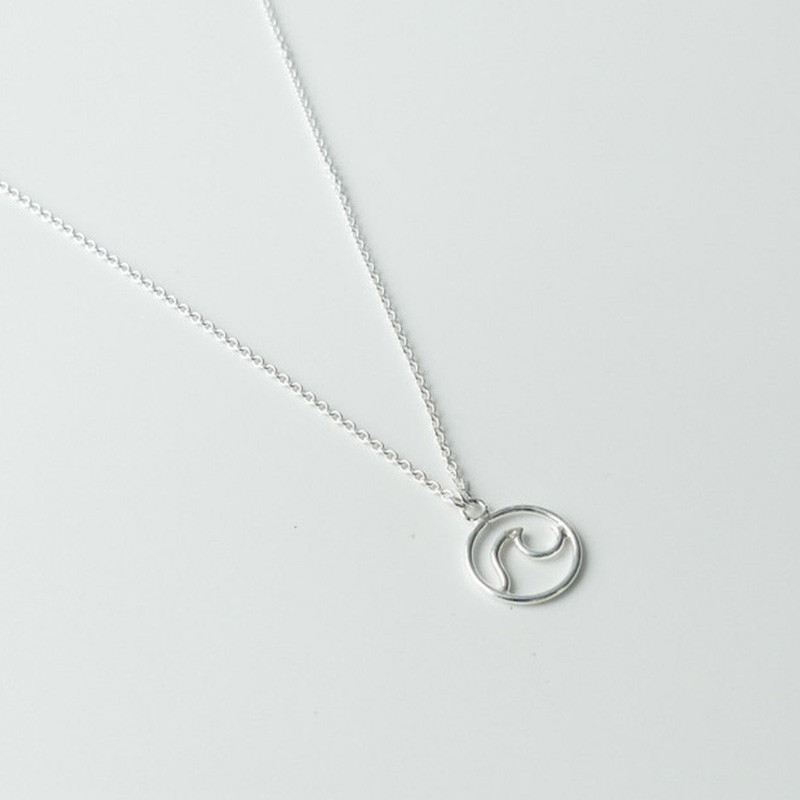 Collier Argent Wave