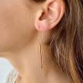 Boucles d’Oreilles Dorées Tige