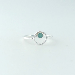 Bague Argent Cercle Amazonite