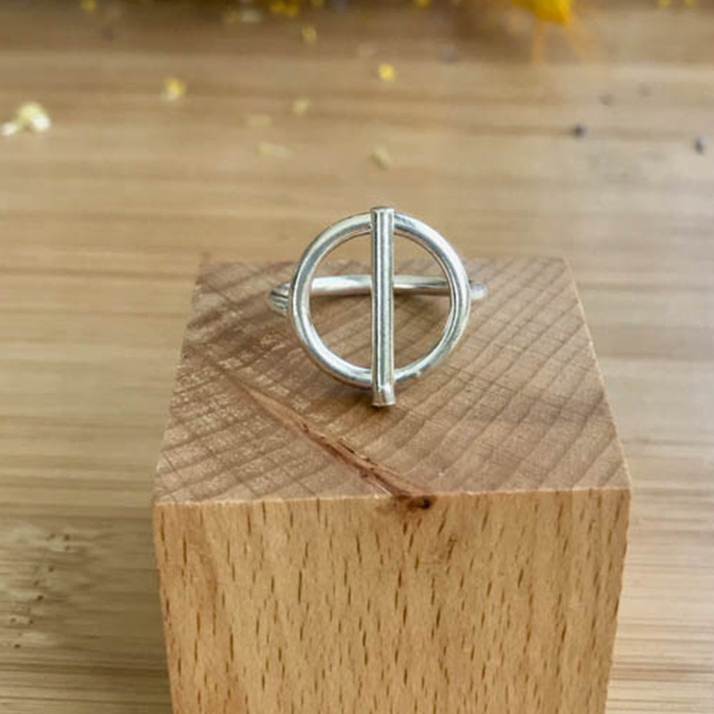 Bague Argent fermoir fin