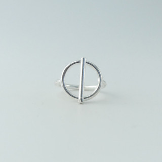 Bague Argent fermoir fin