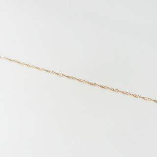 Bracelet de Cheville Plaqué Or Chaîne Torsadée