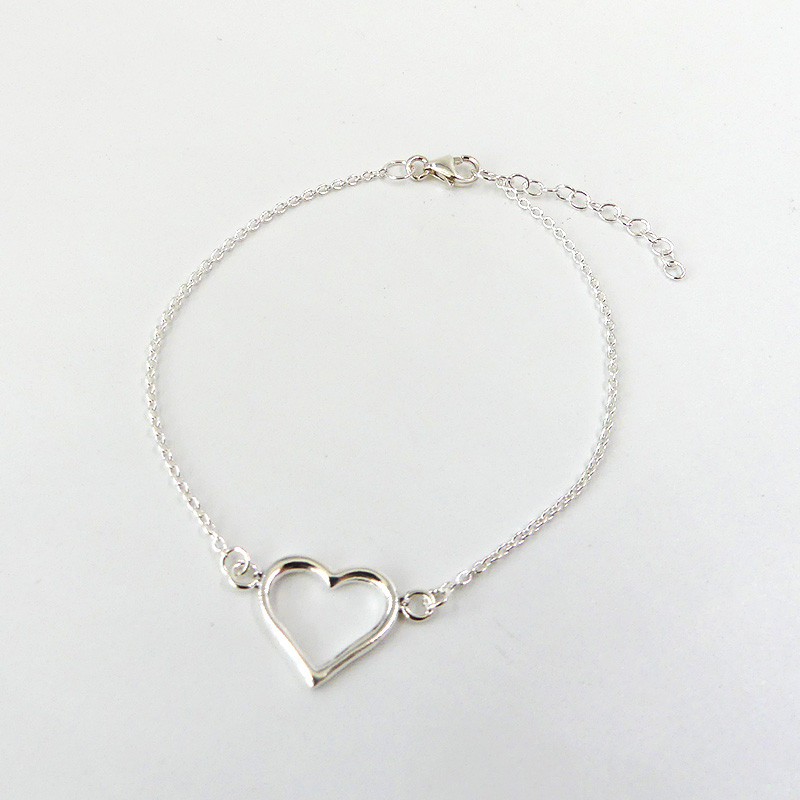 Bracelet Argent Cœur