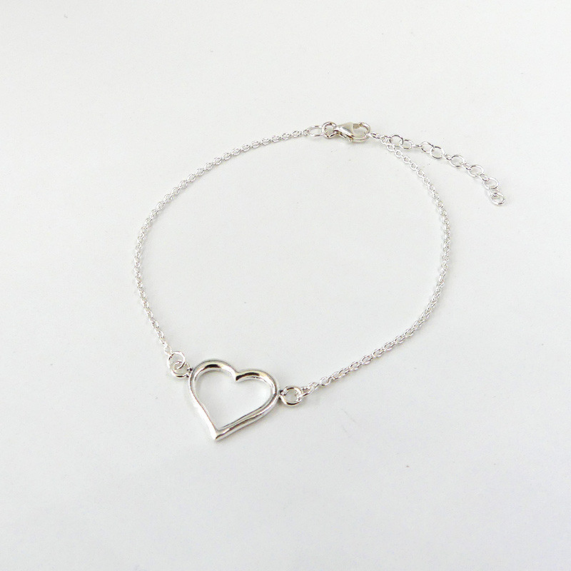 Bracelet Argent Cœur
