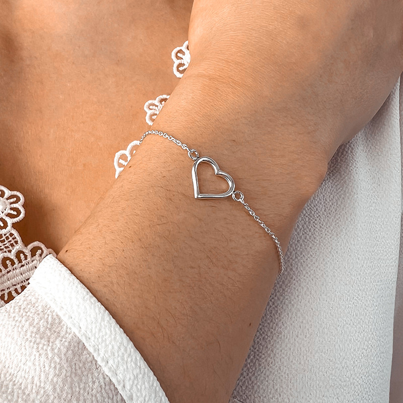 Bracelet Argent Cœur