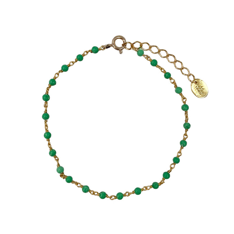 Bracelet Doré rang de pierres fines