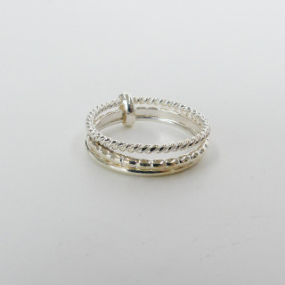 Bague Argent trois anneaux