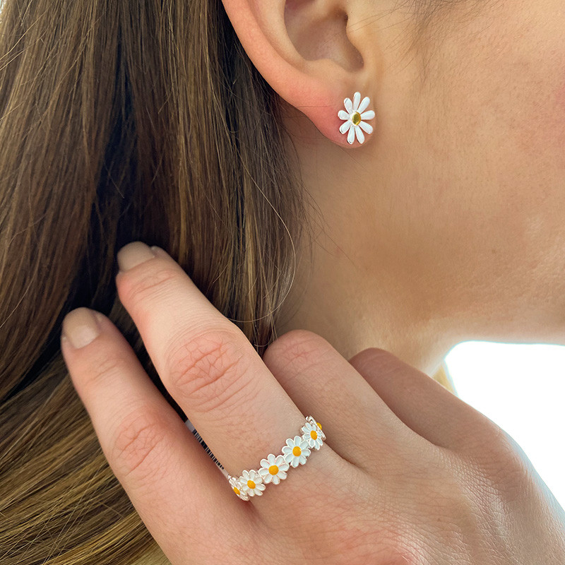 Bague Argent Marguerite
