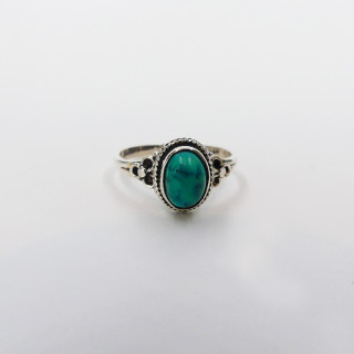 Bague Argent Baroque Turquoise