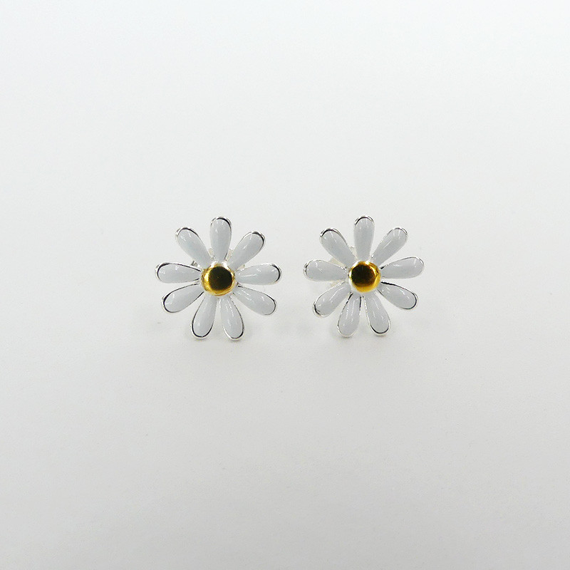 Clous Argent Marguerite