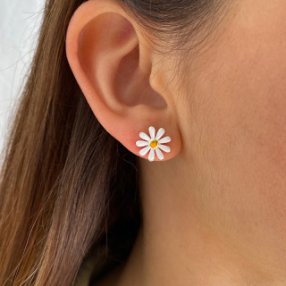 Clous Argent Marguerite