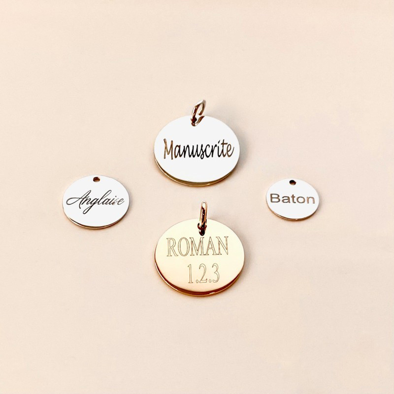 Jonc Ajustable Argent Pointillés