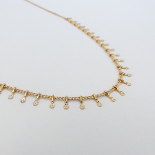 Collier Plaqué Or pampilles