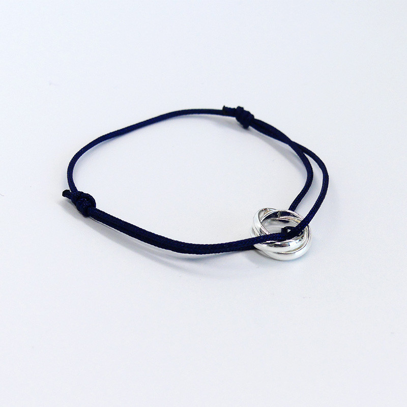 Bracelet Cordon Argent Trinité