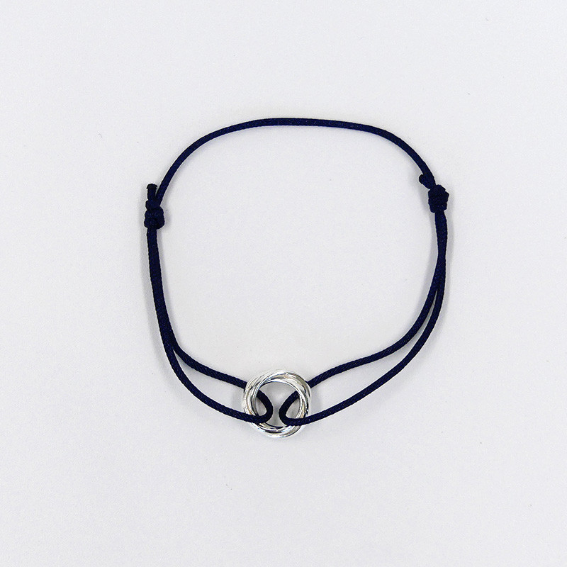 Bracelet Cordon Argent Trinité
