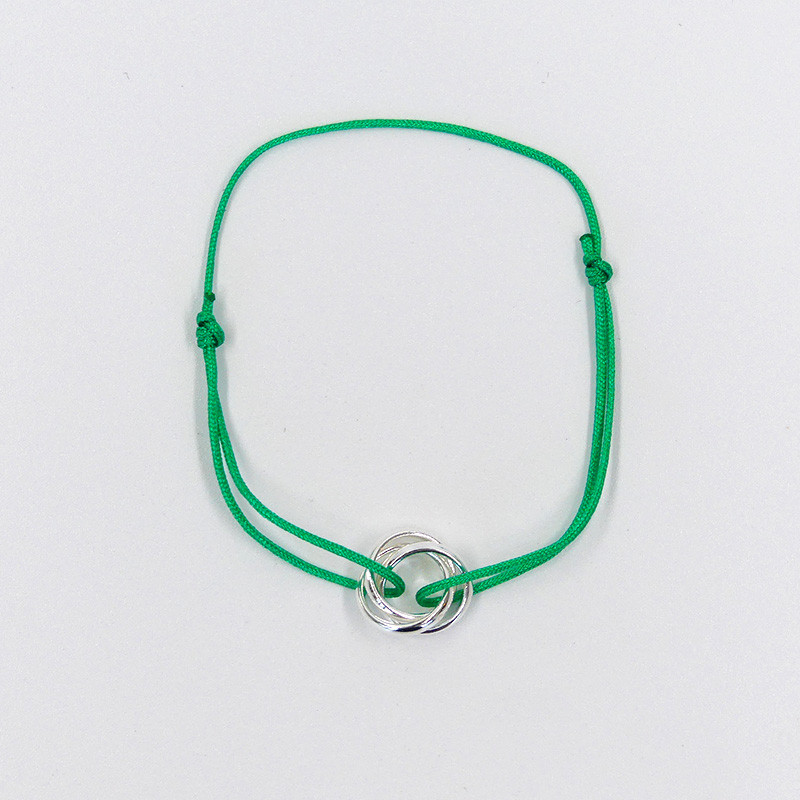 Bracelet Cordon Argent Trinité