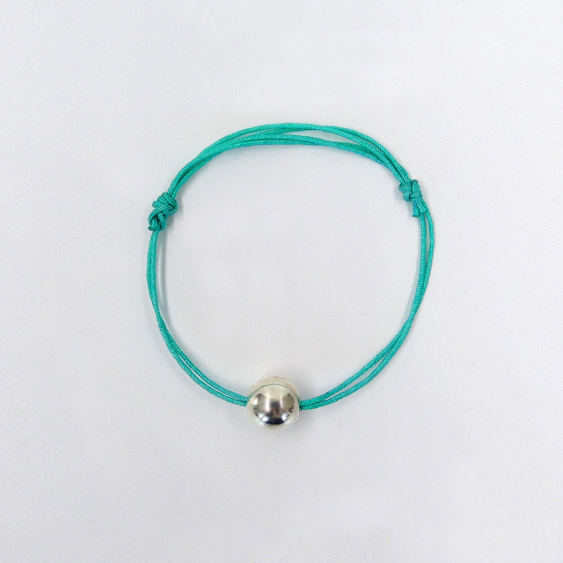 Bracelet Cordon Boule Argent