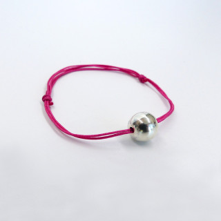 Bracelet Cordon Boule Argent