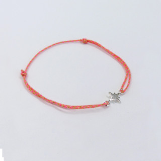 Bracelet Cordon Etoile du Nord Argent