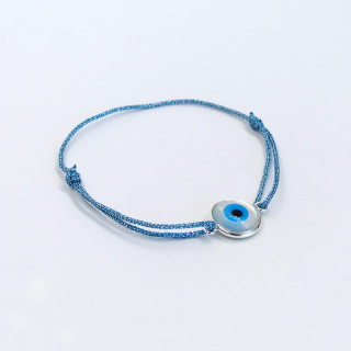 Bracelet Cordon Talisman Argent