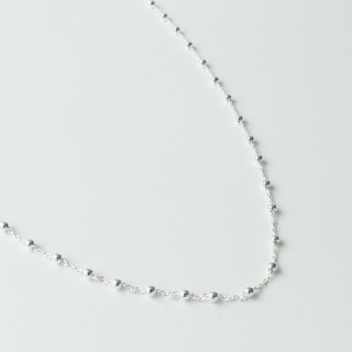 Collier Argent Boules Choker