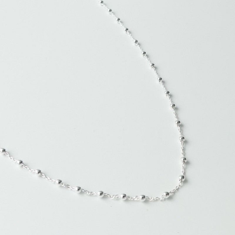 Collier Argent Boules Choker