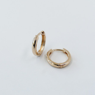 Créoles épaisses Plaqué Or 12 mm