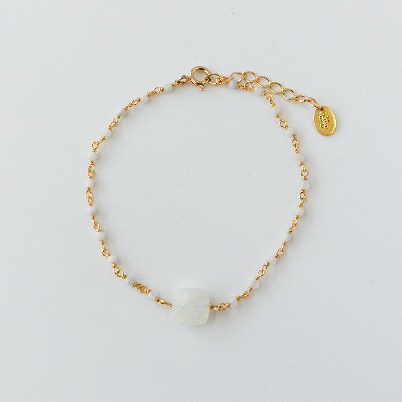 Bracelet Doré pierre de lune