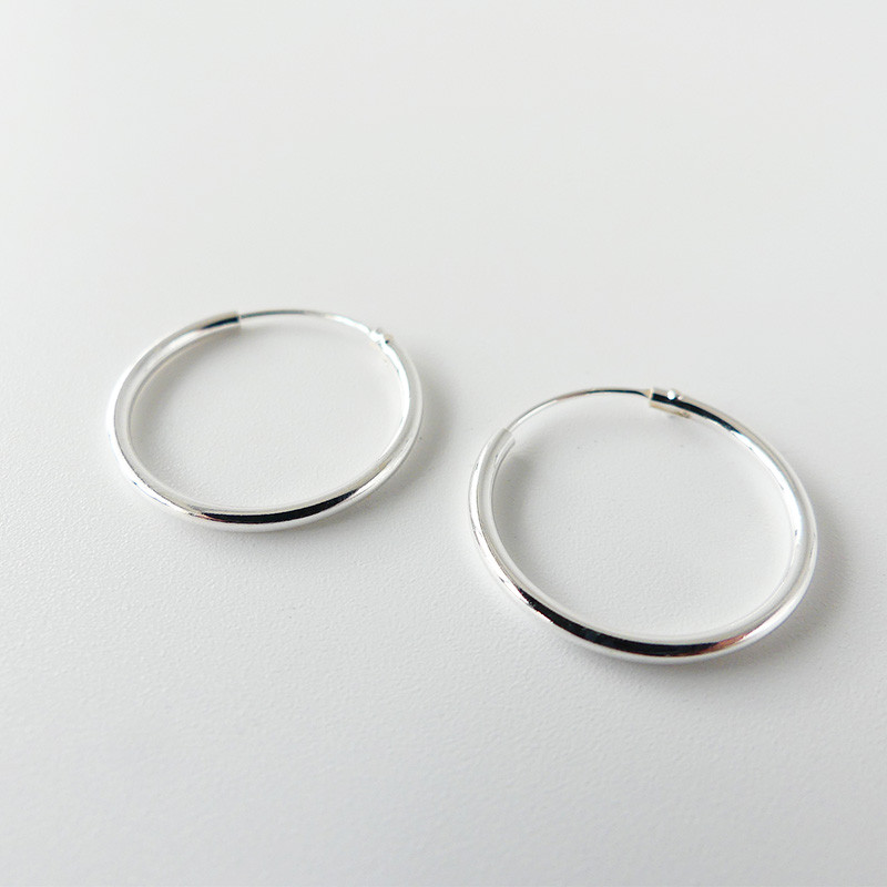 Créoles Argent fines 20mm