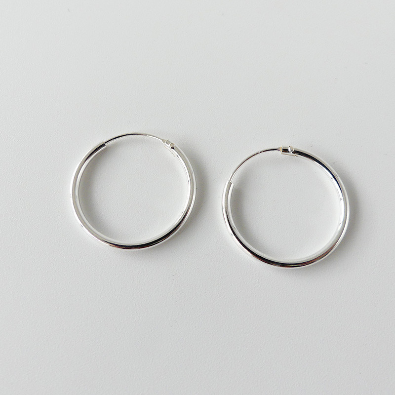 Créoles Argent fines 20mm