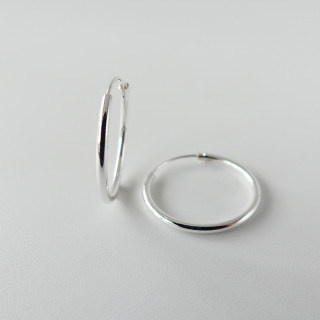 Créoles Argent fines 20mm