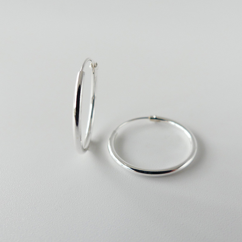 Créoles Argent fines 20mm