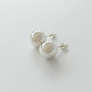 Clous d'oreilles Boules Argent 12 mm