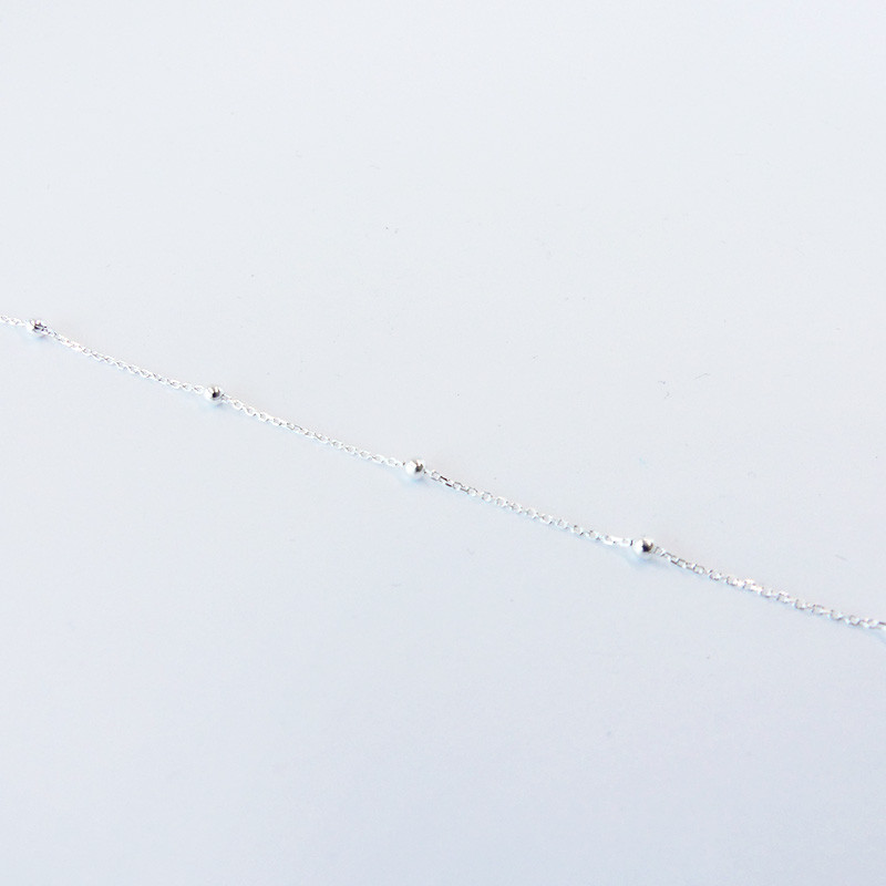 Collier Argent ras de cou boules