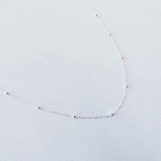 Collier Argent ras de cou boules