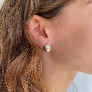 Clous d'oreilles Boules Argent 12 mm