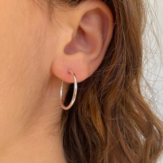 Créoles Argent fines 20mm