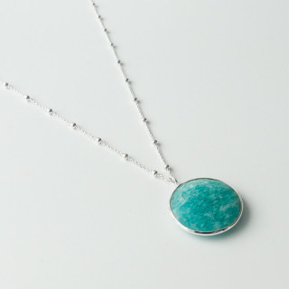Collier Argent petite Amazonite