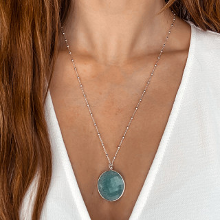 Collier Argent petite Amazonite