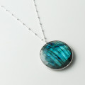 Sautoir Argent Grande Labradorite