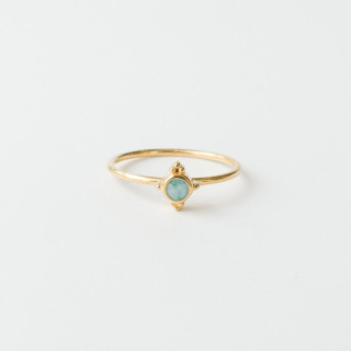 Bague Dorée Amazonite