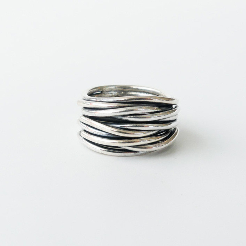 Bague Argent entrelacs