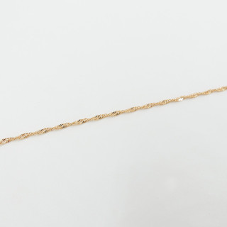 Bracelet plaqué or maille torsadée