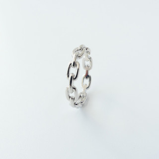 Bague Argent maille rectangle